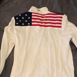 American Flag Vineyard Vines 3/4 shep shirt